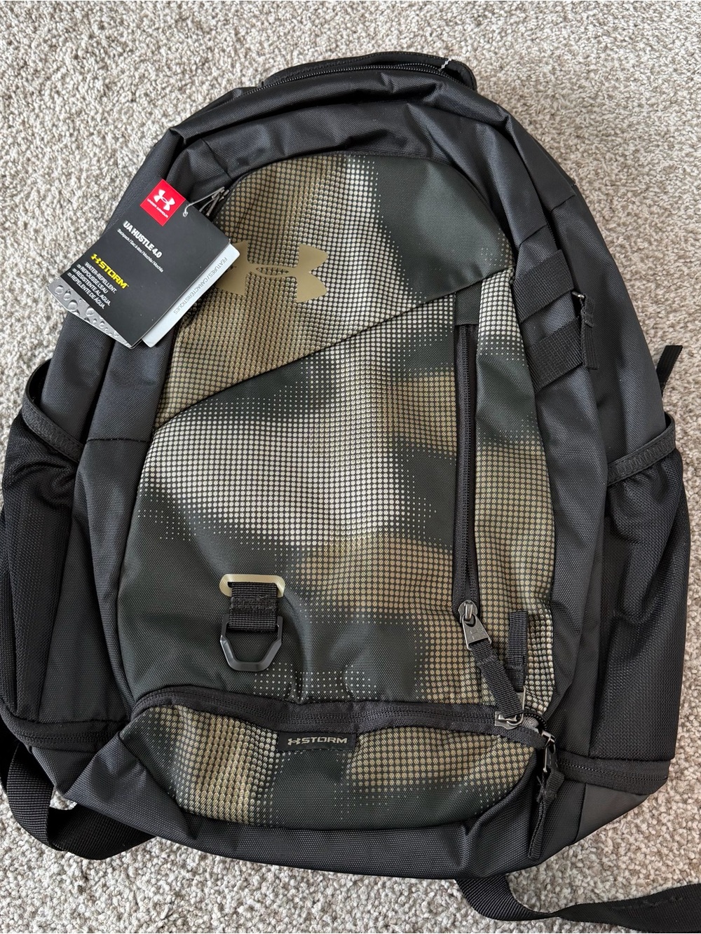 Under Armour Women’s Black & Olive Digi-Print Backpack